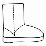 Bota Ugg Uggs Clipground Ultracoloringpages sketch template