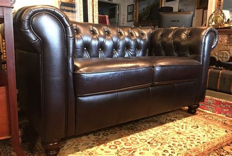 long  leather couch   reclaimed leather spring tx
