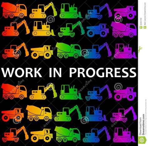 work  progress stock illustration illustration  business
