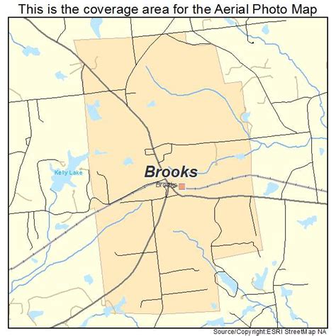 Aerial Photography Map Of Brooks Ga Georgia