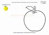 Example Coloring Apple Yellow Color Fruits English sketch template