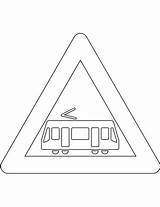 Vejskilte Letbane Tegninger Danmark Tram Supercoloring Kategorier sketch template