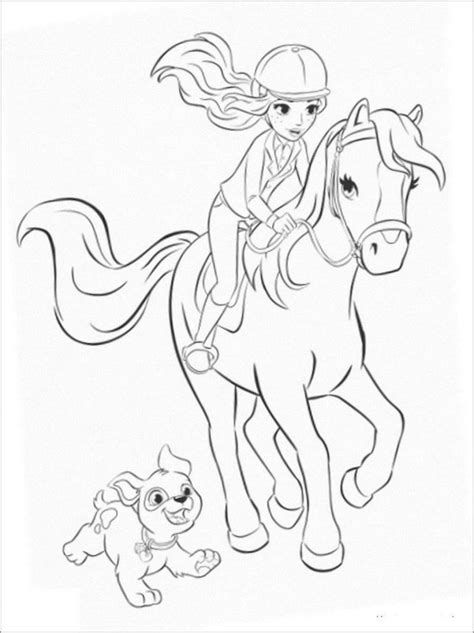 princess barbie  horse coloring pages barbie horse coloring pages