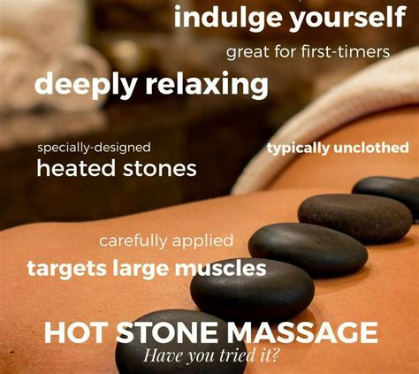 Have You Tried It A Hotstone Massage Is Amazing Heat Therapy