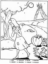 Coloring Pages Cinderella Color Number Jephthah Books Colouring Template sketch template
