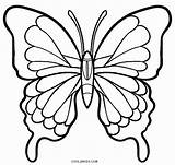 Butterfly Coloring Pages Simple Drawing Small Printable Butterflies Easy Wings Color Kids Cool2bkids Insect Template Painting Outline Sketch Print Adult sketch template