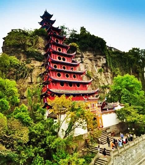 shibaozhai pagodazhongxian chongqing china chongqing china china