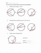 Angles Inscribed Worksheet Central Practice Worksheets Angle Answers Worksheeto Circle Grade Arcs Geometry Via sketch template