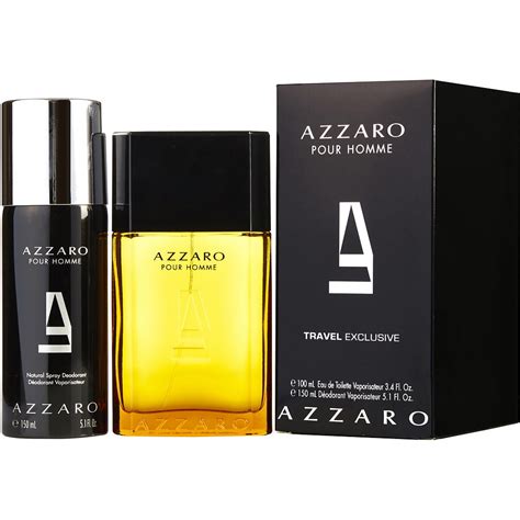 azzaro azzaro men edt spray  oz deodorant spray  oz travel offer  azzaro walmart