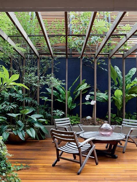 small urban tropical garden  sunroom ideas homemydesign