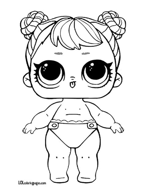 lil dawn series  wave  lol surprise doll coloring page baby