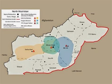 ir international relations peace   theme  ir  map  north waziristan showing