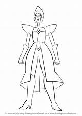 Steven Universe Diamond Body Yellow Drawing Draw Step sketch template