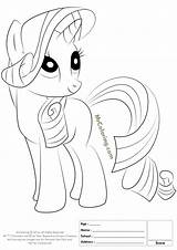 Coloring Rarity Pony Little Pages Cartoon Library Clipart Comments Coloringhome sketch template