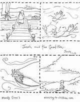 Jonah Whale Coloring Pages Activities Bible School Story Children Sunday Kids Preschool Worksheets Craft Worksheet Printable Sheets Sequencing Crafts Ministry sketch template