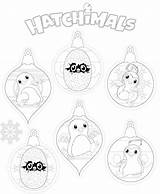 Hatchimals Hatchimal Kerstmis Getcolorings Kleurplaten sketch template