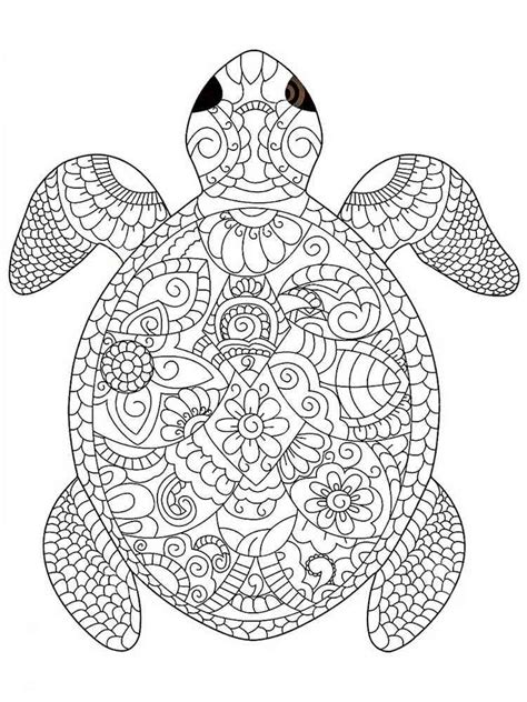 coloring page printable turtle  file