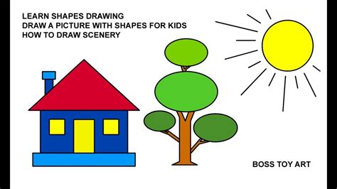 learn shapes drawing  draw  picture  shapes  kids
