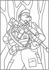 Soldier sketch template