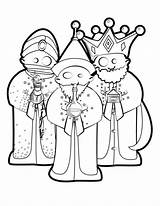 Mages Coloriage Rois Magos Koningen Drie Epiphany Kleurplaten Imprimer Nativity Wise Dibujo Epiphanie Kalender sketch template