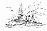 Coloring Battleship Pages Print Ships Drawings Colorkid Kids Gif sketch template