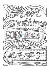 Colouring Left Nothing Right Goes Go When Pages Village Activity Explore sketch template