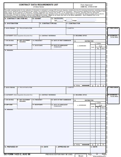 Download Fillable Dd Form 1423 2