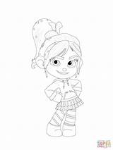Vanellope Coloring Schweetz Von Hips Pages Her Posing Hands Supercoloring Main Online Printable sketch template