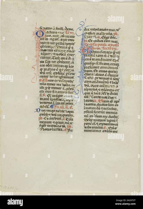 Illuminated Manuscript Leaf C 1450 Italian Italy Manuscript