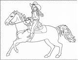 Cowgirl Coloring Pages Horse Cowgirls Getcolorings Getdrawings Printable Color Show Colorings sketch template