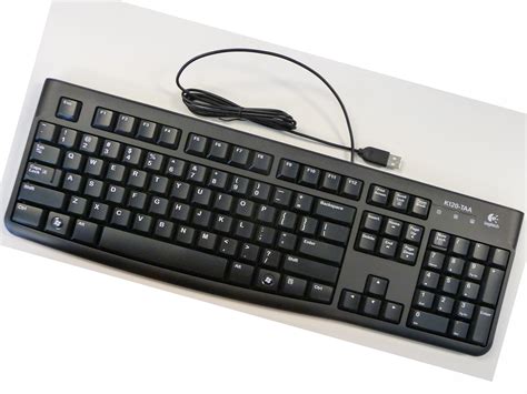 teclado negro usb antisalpicaduras  logitech  proveedora