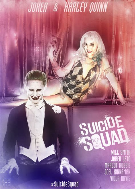 Suicide Squad Joker And Harley Quinn Poster By Mintmovi3
