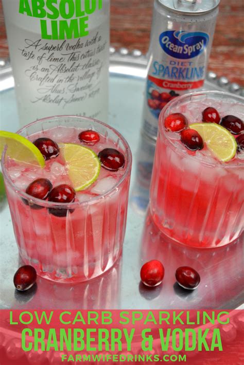 Low Carb Cranberry And Vodka I Can Have Even On A Low Carb