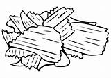 Chips Coloring Clipart Snack Chip Time Drawing Fries Potato French Food Clip Pages Getdrawings sketch template