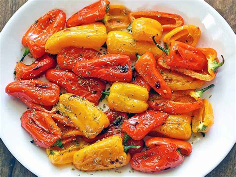roasted mini sweet peppers healthy recipes blog