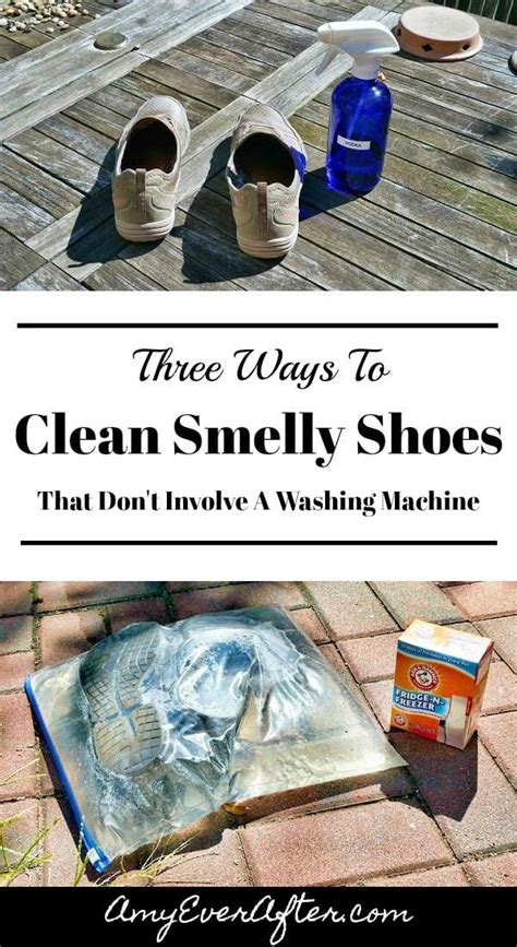 ways  clean smelly shoes  dont involve  washing machine