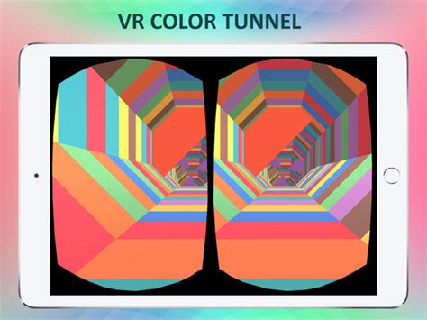 vr color tunnel race real stereoscopic effects   mirza