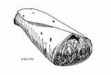 Burrito Draw Ana Pen Ink Things Strictly Sketchbook sketch template