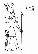 Egipcios Dioses Egipto sketch template