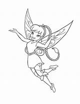 Fawn Fairy Disney Coloring Beautifull Flying sketch template