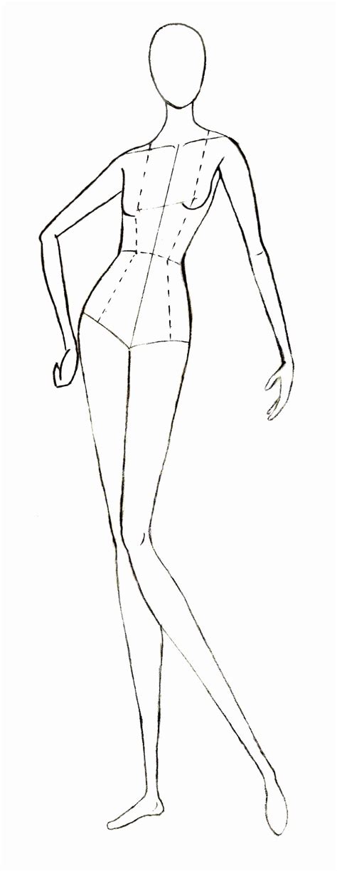 body template drawing