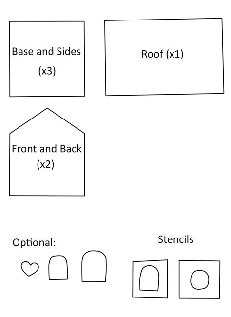 gingerbread house templates printable