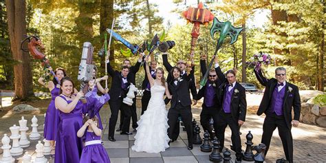 this world of warcraft wedding is what geek dreams are made of