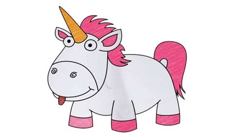 despicable  unicorn drawing easy