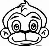 Coloring Monkey Face Bheem Chhota Pages Wecoloringpage sketch template