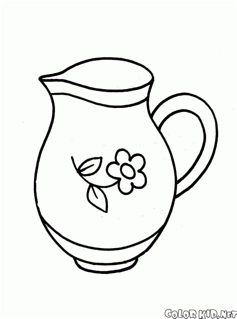 coloring page pitcher