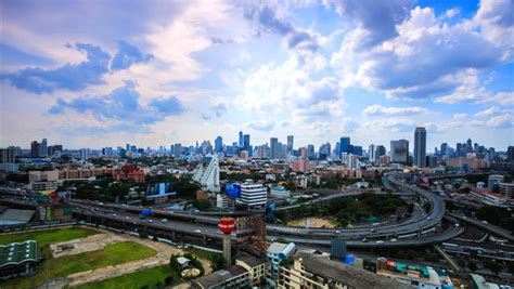 ktime lapse bangkok city landscape stock footage video