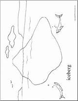 Iceberg Coloring Designlooter Landforms Drawing 392px 05kb Getdrawings Getcolorings Penguin sketch template