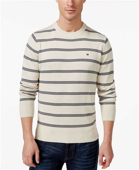Lyst Tommy Hilfiger Mens Signature Crew Neck Striped Sweater In