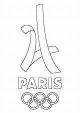 Coloring 2024 Paris Games Olympics Olympic Logo Adult Pages Athletics sketch template